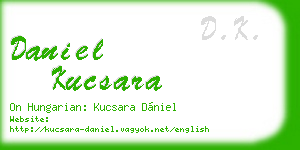 daniel kucsara business card
